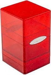 Ultra Pro Satin Tower Deck Box - Glitter Red